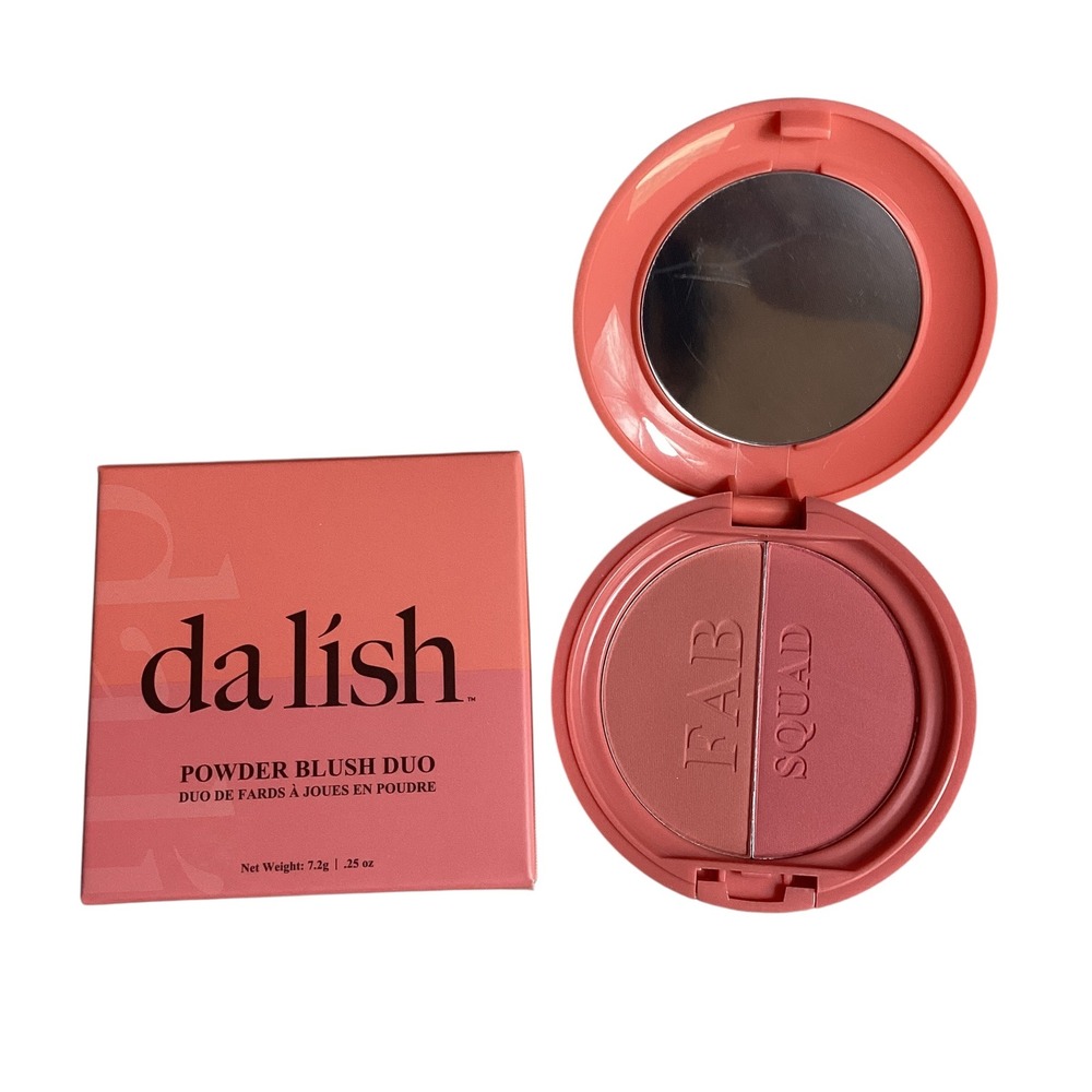 da lish Powder Blush Duo Peachy Keen Fab Squad Vegan Cruelty Free 7.2g New